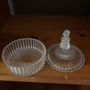 Avon Hummel Lead Crystal Trinket box